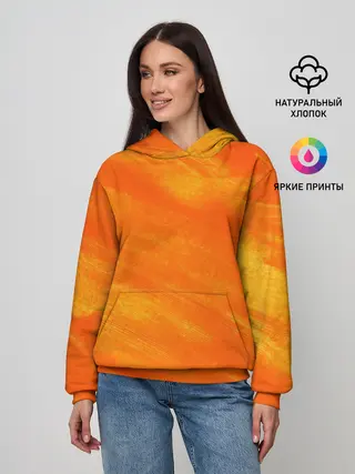 Женское худи / ОРАНЖЕВАЯ КРАСКА