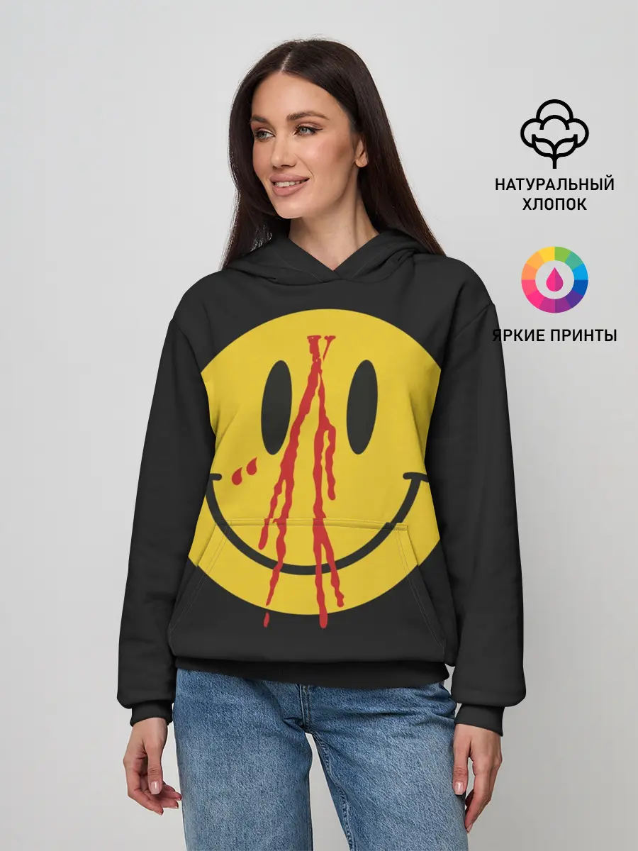 Женское худи / Pop Up Smiley