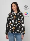 Женское худи / Котята паттерн