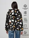 Женское худи / Котята паттерн