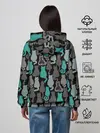 Женское худи / Коты паттерн