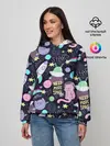 Женское худи / Коты-космонавты