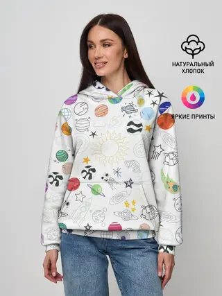 Женское худи / космос