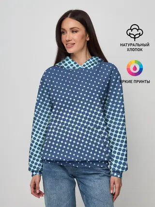 Женское худи / Хаотичный горошек