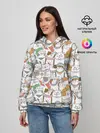 Женское худи / Большая семья котиков