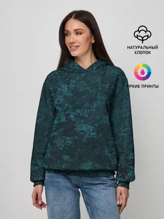 Женское худи / ТЕКСТУРА МЕТАЛЛА