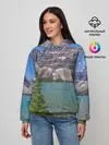 Женское худи / Горное озеро