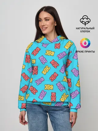 Женское худи / Мармеладные мишки