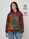 Женское худи / узоры текстура фон