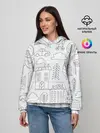 Женское худи / Нарисованный город