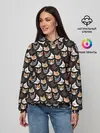 Женское худи / Много котов