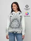 Женское худи / Серая абстракция