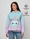 Женское худи / пузырьковый коточай