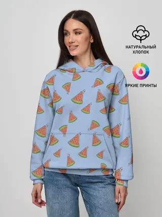 Женское худи / Кусочки арбуза