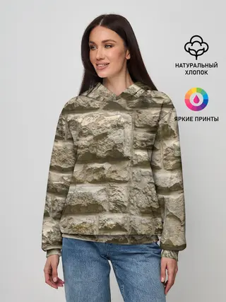 Женское худи / Неровные блоки