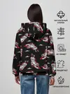 Женское худи / Японский стиль - тигры