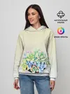 Женское худи / Чашка с суккулентами