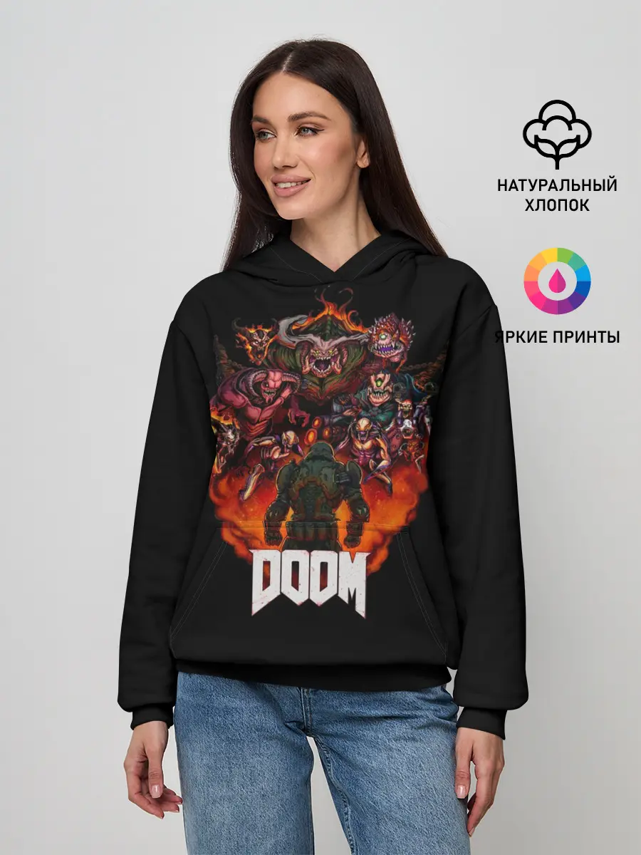Женское худи / Doom