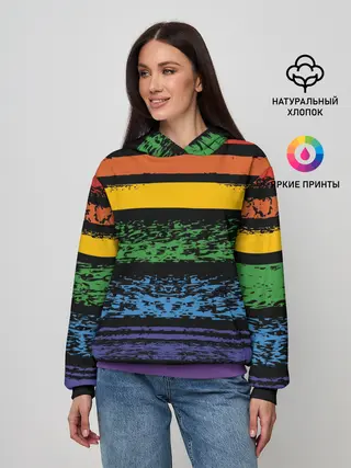 Женское худи / Радуга