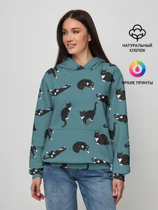 Женское худи / Коты и кошечки