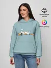 Женское худи / Котик грустит