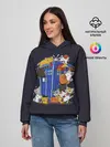 Женское худи / Кошечки у Телефона