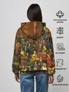 Женское худи / 100 ЗНАМЕНИТЫХ ЛЮДЕЙ КАРТИНА