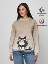 Женское худи / сова котик аниме