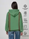 Женское худи / Спички green