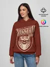 Женское худи / Русский медведь в очках