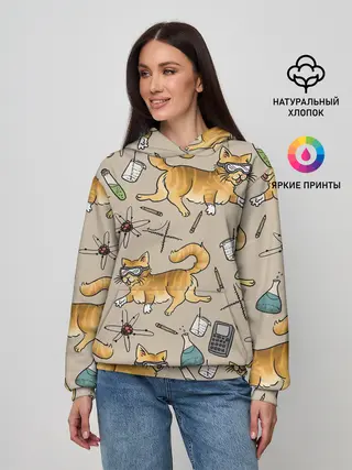 Женское худи / Котики и колбы