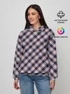 Женское худи / Клеточный узор