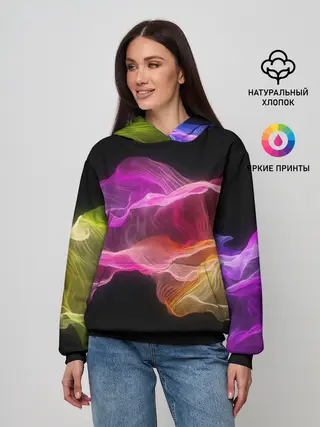 Женское худи / Волны