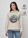 Женское худи / Вулкан Фудзияма. Япония