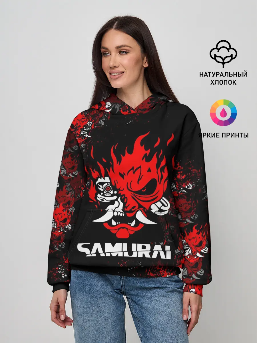 Женское худи / SAMURAI / CYBERPUNK 2077