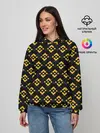 Женское худи / ЭМБЛЕМА БИНАНС ПАТТЕРН BINANCE