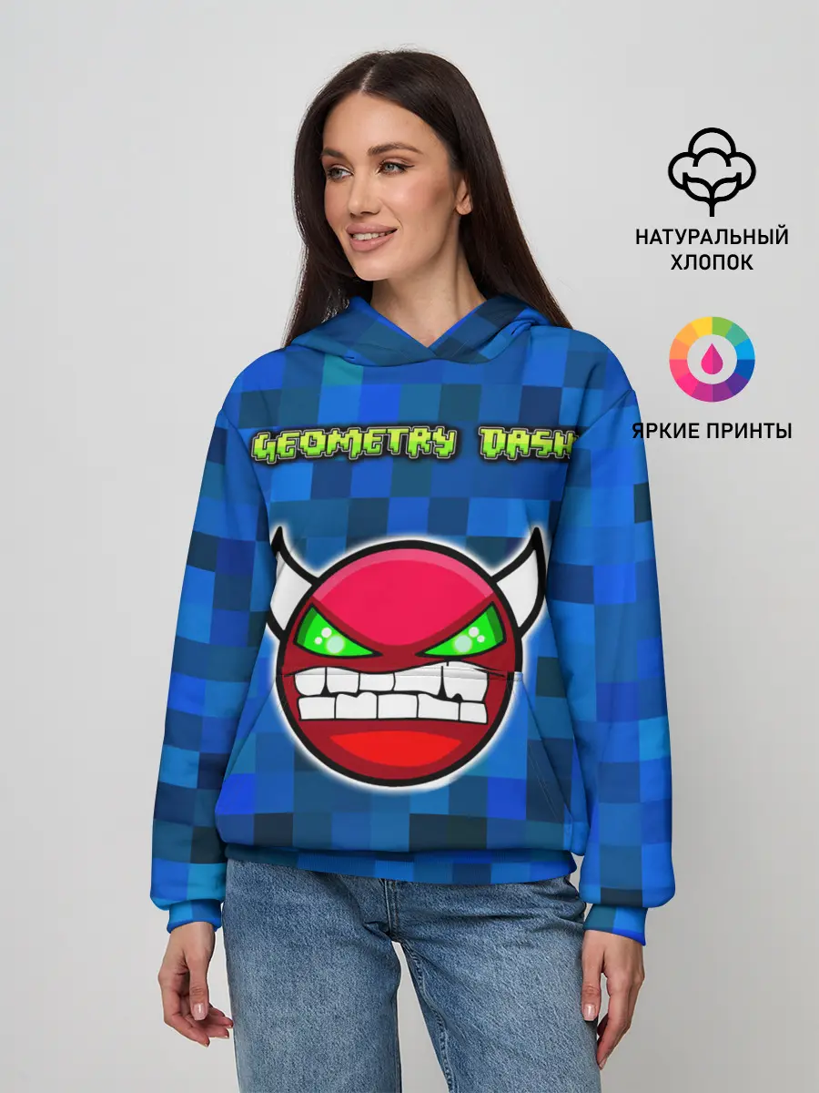 Женское худи / Geometry Dash