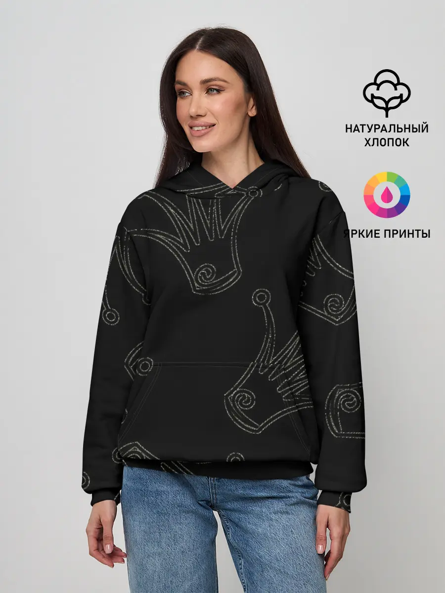 Женское худи / короны