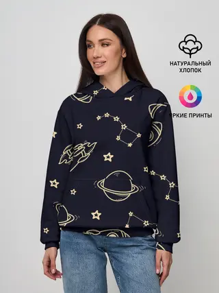 Женское худи / космос
