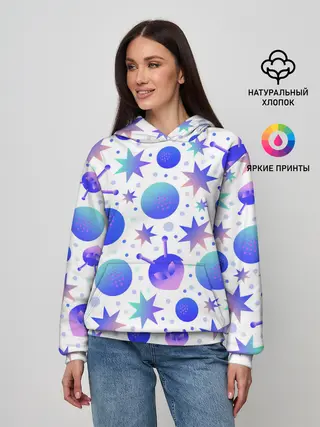 Женское худи / Яркая галактика
