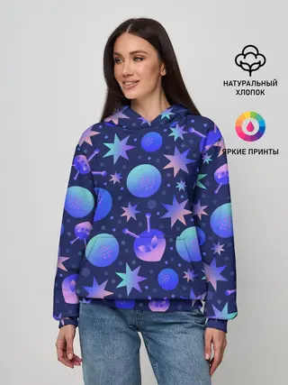 Женское худи / Космический микс