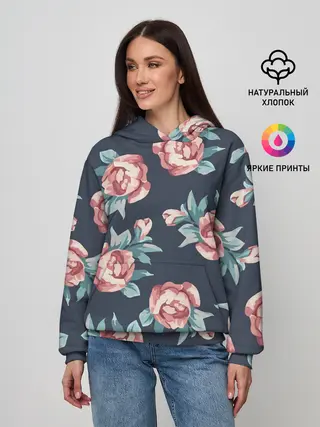 Женское худи / Розы