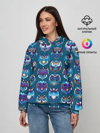 Женское худи / Совы