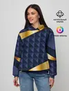 Женское худи / 3D плитки с золотыми вставками