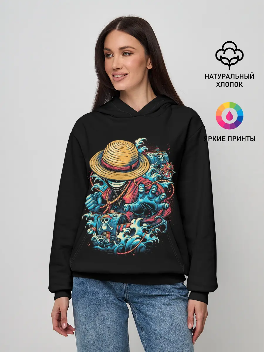 Женское худи / One Piece. Retro Style