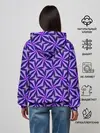 Женское худи / Синие острые узоры