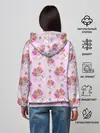Женское худи / Розовый кит летящий на шариках