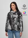 Женское худи / Люди смотрят фильм в 3d очках