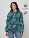 Женское худи / Птицы в Цветах