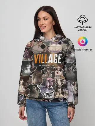 Женское худи / Dimitrescu stikers style 2